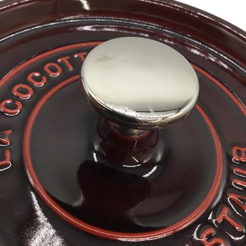 Staub (ストウブ) ラ ココット 約20cm ワインレッド
