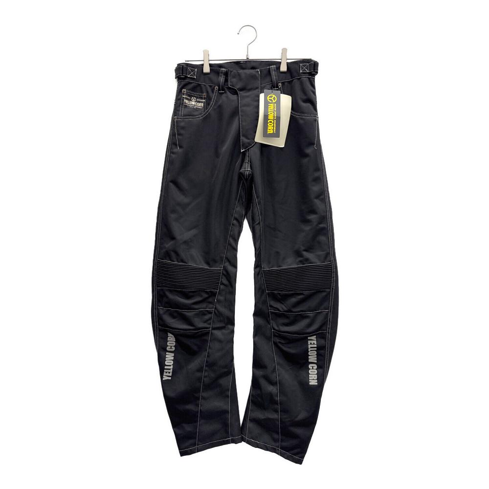 イエローコーン　ＹＥＬＬＯＷ　ＣＯＲＮ　メッシュパンツ　サイズＬＷ　中古品　派手目　ブラック／イエロー　 即決☆Yellow Corn☆M オーバーパンツ イエローコーン メンズ M 黒