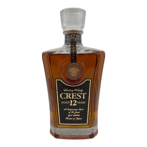 サントリー ジャパニーズウィスキー 700ml CREST 12年 未開封