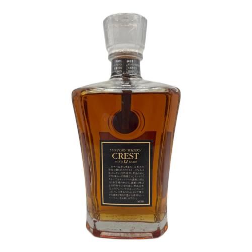 サントリー ジャパニーズウィスキー 700ml CREST 12年 未開封