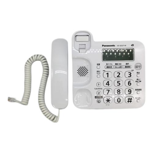 Panasonic (パナソニック) 電話機 VE-GD27-W