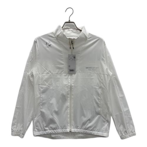 DESCENTE (デサント) ストレッチクロスジャケット メンズ SIZE M ホワイト MOVE SPORT ST5SJKX1MB