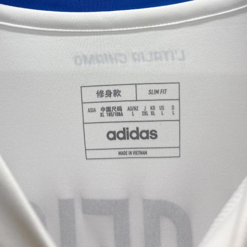 adidas (アディダス) ユニフォーム メンズ SIZE XL ホワイト 夏物 IN0656 イタリア代表 2024 ユニフォーム アウェイ 半袖 レプリカ