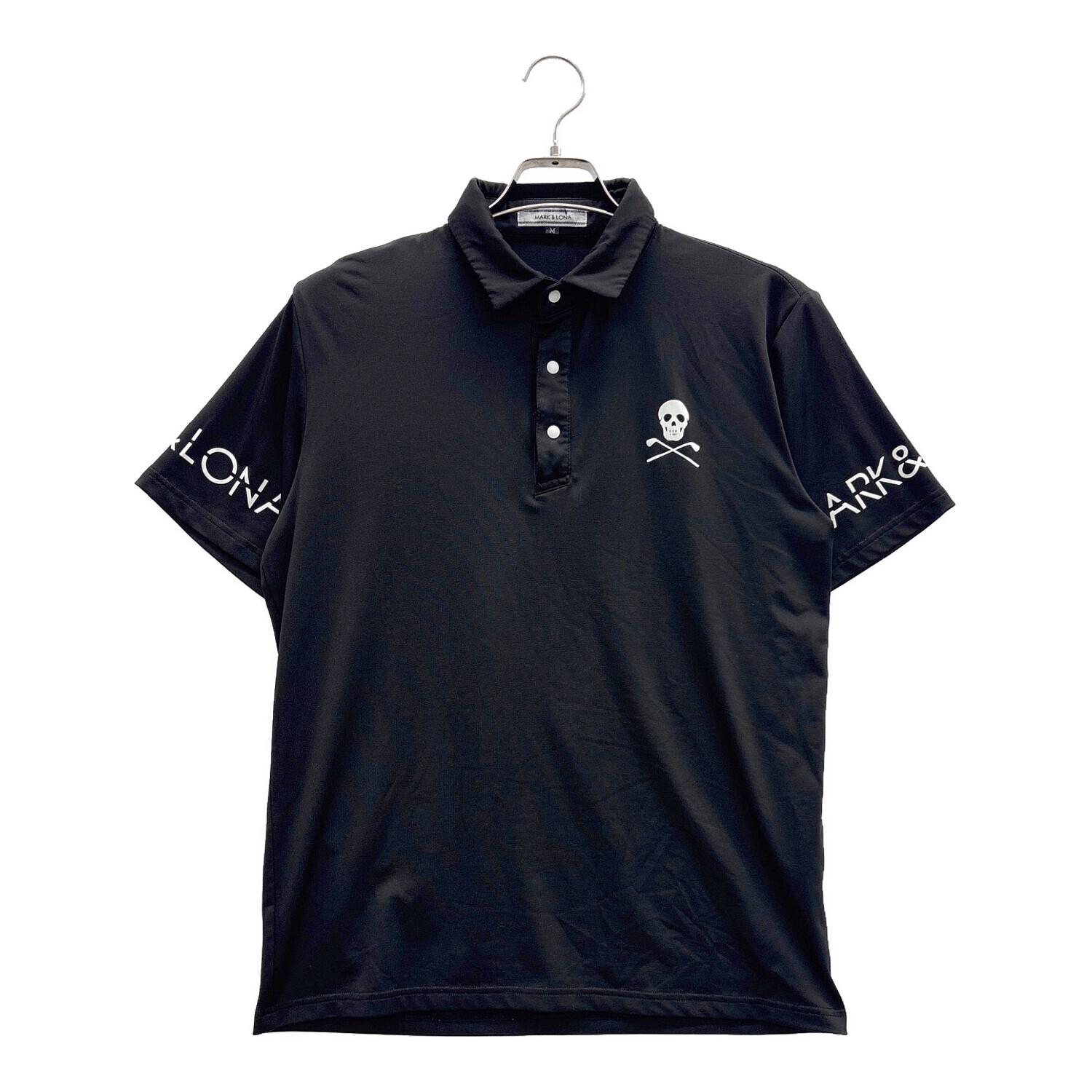 MARK&LONA ゴルフシャツ 黒 MARK&LONA (マークアンドロナ) ゴルフウェア(トップス) メンズ
