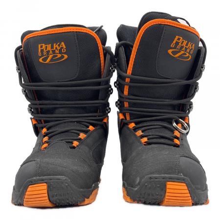 スノーボードブーツ 27cm グレー/オレンジ POLKA BRAND スノーボードブーツ メンズ SIZE 25.5cm ブラック
