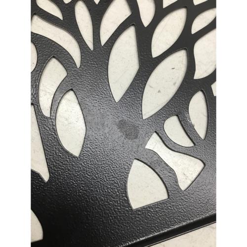BLACK DESIGN (ブラックデザイン) ツリー柄アイアンプレート BLACK