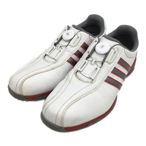 adidas (アディダス) ゴルフシューズ メンズ SIZE 27.5cm ホワイト×レッド F33363