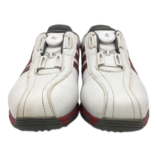 adidas (アディダス) ゴルフシューズ メンズ SIZE 27.5cm ホワイト×レッド F33363