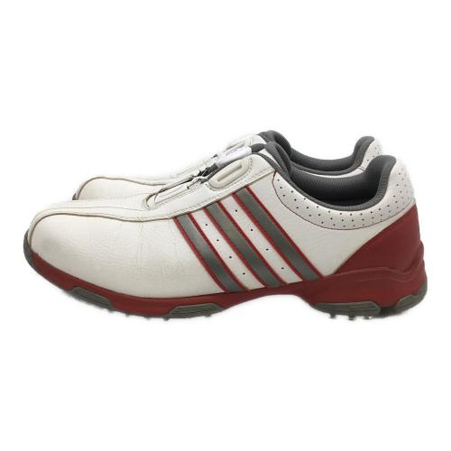 adidas (アディダス) ゴルフシューズ メンズ SIZE 27.5cm ホワイト×レッド F33363