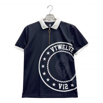 V12 (ヴィトゥエルブ) ポロシャツ ゴルフウェア(トップス) V122110-CT09 メンズ SIZE M ブラック