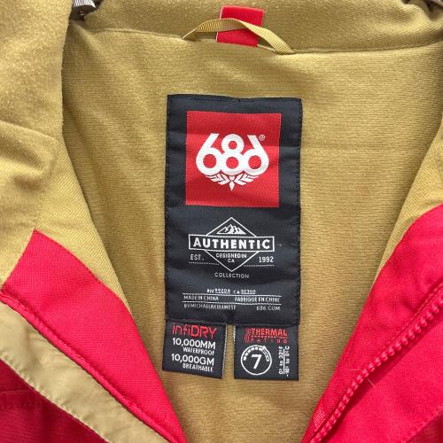 686 (シックスエイトシックス) L6W123 スノーボードウェア(ジャケット) メンズ ブラウン×ネイビー