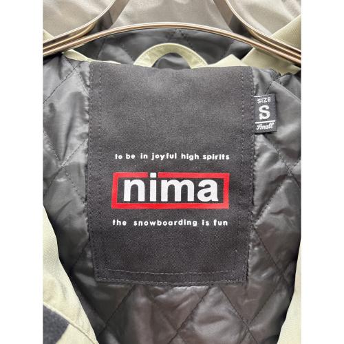 nima (ニマ) NB-1201 スノーボードウェア(ジャケット) ユニセックス SIZE S グレー×ホワイト