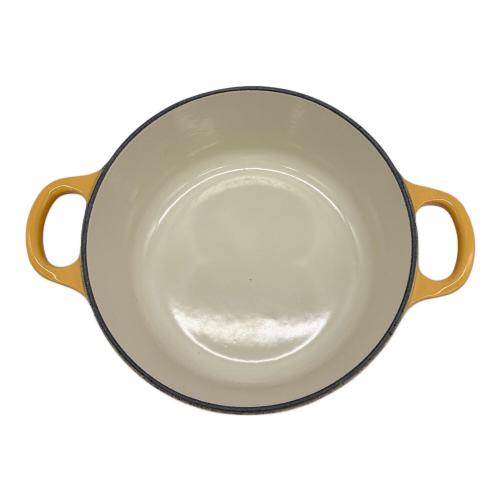 LE CREUSET (ルクルーゼ) 鍋 SIZE 18 オレンジ ココット・ロンド