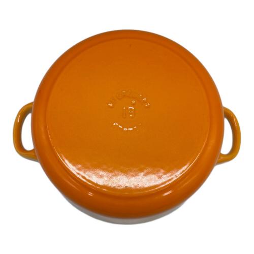LE CREUSET (ルクルーゼ) 鍋 SIZE 18 オレンジ ココット・ロンド