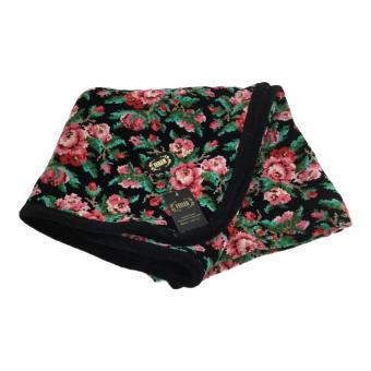 FEILER (フェイラー) 膝掛け ブラック 花柄 約99×74cm