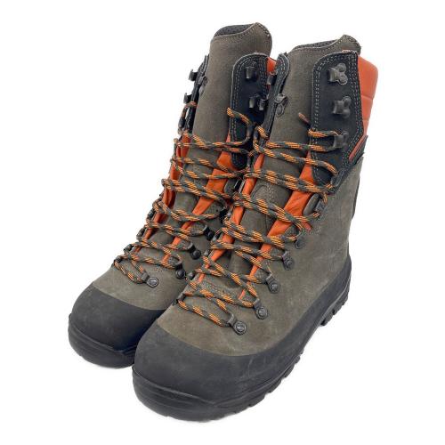 Husqvarna (ハスクバーナ) プロテクティブレザーブーツ メンズ UK 8.0 オレンジ×ブラウン