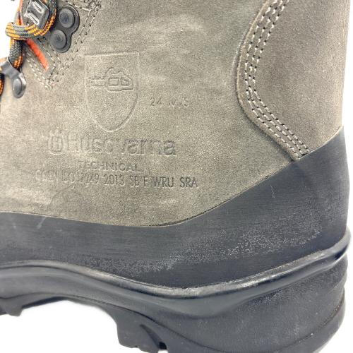 Husqvarna (ハスクバーナ) プロテクティブレザーブーツ メンズ UK 8.0 オレンジ×ブラウン