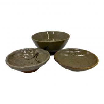 四代中野陶痴造 絵唐津蓋付茶碗