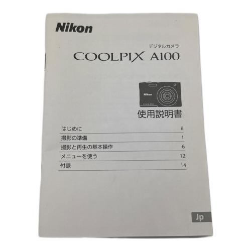 Nikon (ニコン) コンパクトデジタルカメラ COOLPIX A100 動作確認済