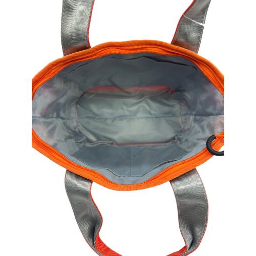 YAK PAK (ヤックパック) ゴルフバッグ オレンジ×ホワイト レトロフラワー