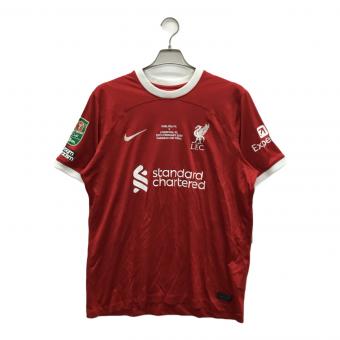 NIKE (ナイキ) リバプールFC 2024カラバオカップ決勝レプリカユニフォーム ルイス・ディアス ゲームシャツ メンズ SIZE L レッド