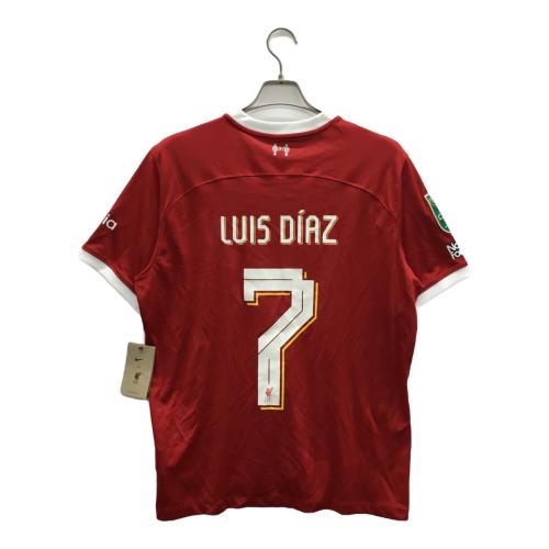 NIKE (ナイキ) リバプールFC 2024カラバオカップ決勝レプリカユニフォーム ルイス・ディアス ゲームシャツ メンズ SIZE L レッド