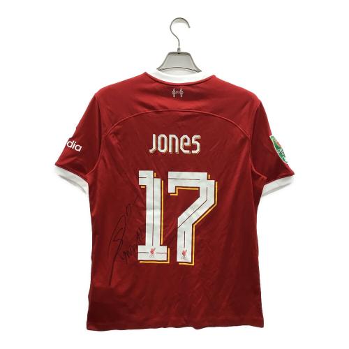 NIKE (ナイキ) リバプールFC 2024カラバオカップ決勝レプリカユニフォーム カーティス・ジョーンズ ゲームシャツ メンズ SIZE L レッド