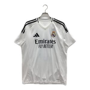 adidas (アディダス) レアル・マドリード 24/25 ホームレプリカユニフォーム エデル・ミリトン ゲームシャツ メンズ SIZE L ホワイト