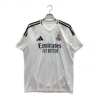 adidas (アディダス) レアル・マドリード 24/25 ホームレプリカユニフォーム エデル・ミリトン ゲームシャツ メンズ SIZE L ホワイト