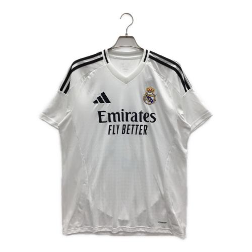 adidas (アディダス) レアル・マドリード 24/25 ホームレプリカユニフォーム エデル・ミリトン ゲームシャツ メンズ SIZE L ホワイト