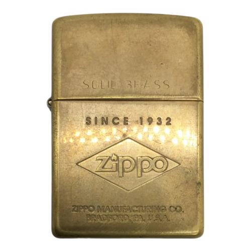 ZIPPO (ジッポ) SOLID BRASS 2000年製 オイルライター