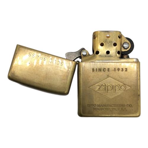 ZIPPO (ジッポ) SOLID BRASS 2000年製 オイルライター