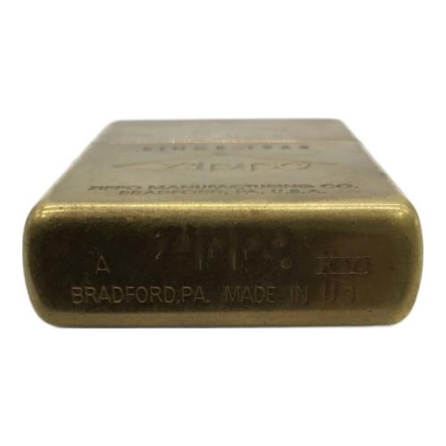 ZIPPO (ジッポ) SOLID BRASS 2000年製 オイルライター