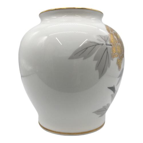 大倉陶園 (オオクラトウエン) 花瓶 金蝕バラ