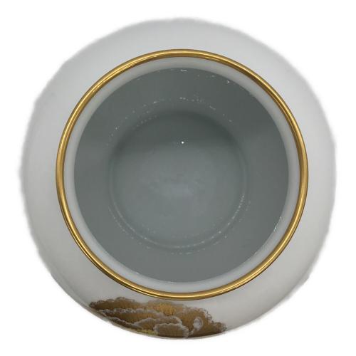 大倉陶園 (オオクラトウエン) 花瓶 金蝕バラ