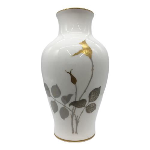 大倉陶園 (オオクラトウエン) 花瓶 金蝕バラ