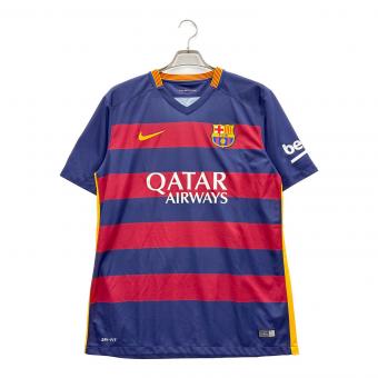 NIKE (ナイキ) FCバルセロナ 15/16ホームユニフォーム ジョルディ・アルバ ゲームシャツ メンズ SIZE L レッド×ネイビー