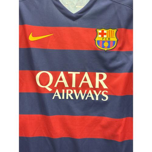 NIKE (ナイキ) FCバルセロナ 15/16ホームユニフォーム ジョルディ・アルバ ゲームシャツ メンズ SIZE L レッド×ネイビー