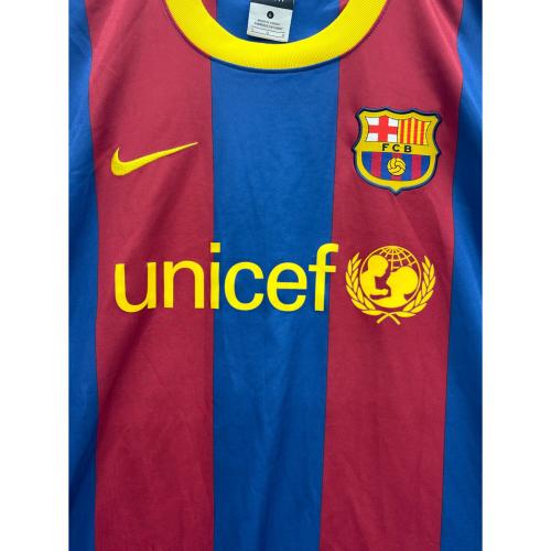 NIKE (ナイキ) FCバルセロナ 10/11ホームユニフォーム ゲームシャツ メンズ SIZE L レッド×ネイビー