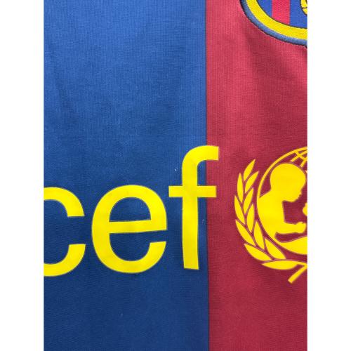 NIKE (ナイキ) FCバルセロナ 10/11ホームユニフォーム ゲームシャツ メンズ SIZE L レッド×ネイビー