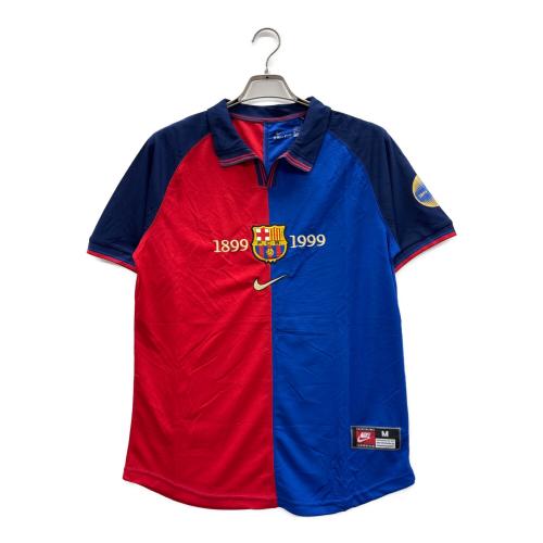 NIKE (ナイキ) ゲームシャツ FCバルセロナ 99/00 ホームユニフォーム 100周年 メンズ SIZE M レッド×ブルー