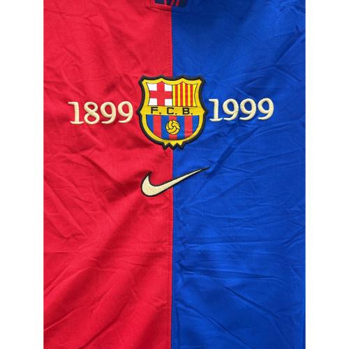 NIKE (ナイキ) ゲームシャツ FCバルセロナ 99/00 ホームユニフォーム 100周年 メンズ SIZE M レッド×ブルー