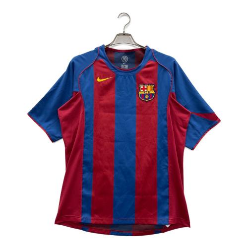 NIKE (ナイキ) ゲームシャツ FCバルセロナ  04/05 ホームユニフォーム GIO メンズ SIZE L レッド×ブルー