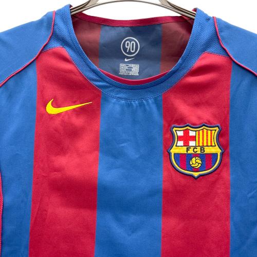 NIKE (ナイキ) ゲームシャツ FCバルセロナ  04/05 ホームユニフォーム GIO メンズ SIZE L レッド×ブルー
