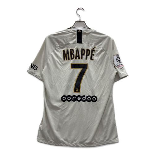 NIKE (ナイキ) ゲームシャツ 919011-073 パリ・サンジェルマン 18/19 アウェイユニフォーム エンバペ メンズ SIZE L グレー