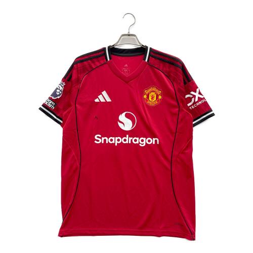 adidas (アディダス) ゲームシャツ マンチェスター・ユナイテッド 25/26 ホームユニフォーム クーニャ メンズ SIZE 2XL レッド