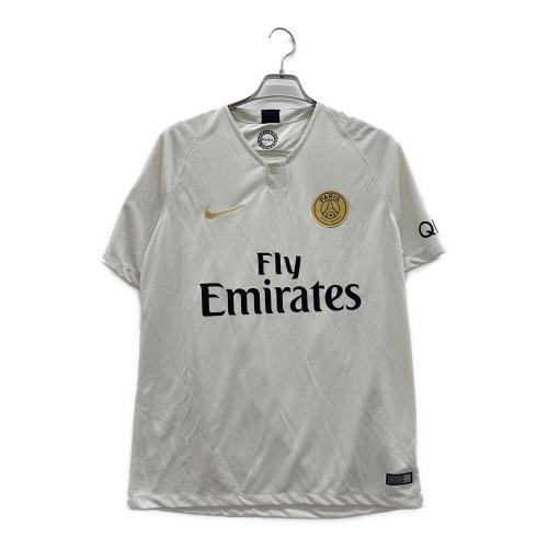 NIKE (ナイキ) ゲームシャツ 919011-073 パリ・サンジェルマン 18/19 アウェイユニフォーム エンバペ メンズ SIZE L グレー