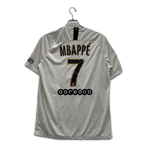 NIKE (ナイキ) ゲームシャツ 919011-073 パリ・サンジェルマン 18/19 アウェイユニフォーム エンバペ メンズ SIZE L グレー