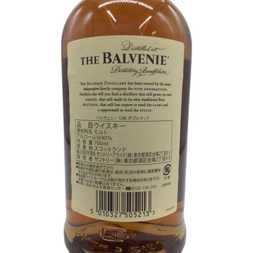 THE BALVENIE (ザ バルヴェニー) 12年 ダブルウッド スコッチウィスキー 700ml