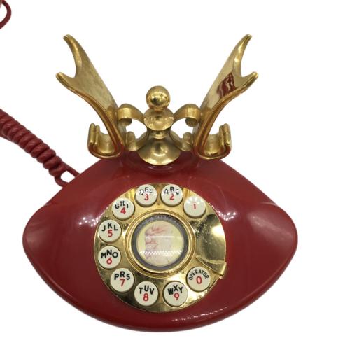 田村電機製作所 (タムラデンキセイサクショ) ダイヤル式電話機 1959年製 レッド